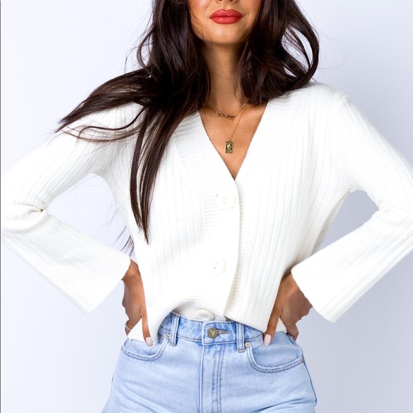 Princess Polly Sweaters - the barellan cropped cardigan 🤍